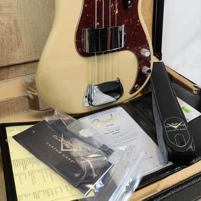 Fender Custom Shop 1966 Precision Bass Journeyman Relic, AAA Birdseye Maple Neck, Aged Desert Sand, w/HSC image 4