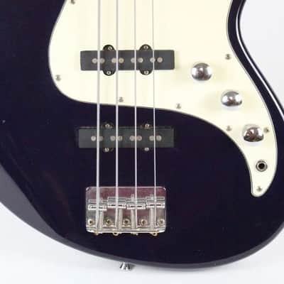 Early 2000's Silvertone Midnight Purple Indigo Jazz Bass J-Style Bass ~Rosewood Fretboard~ image 3