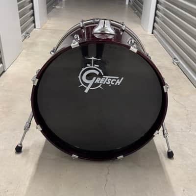 Gretsch 22” x 18” Catalina Maple - Red Lacquer Bass Drum image 4