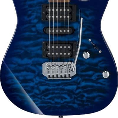 Ibanez Quilt Maple Trans BlueBurst Electric Guitar w/Tuner, Cable, Hanger and More image 4