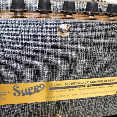 Supro 1696RT Black Magick Reverb 1x12" 25-watt Tube Combo Amp image 12
