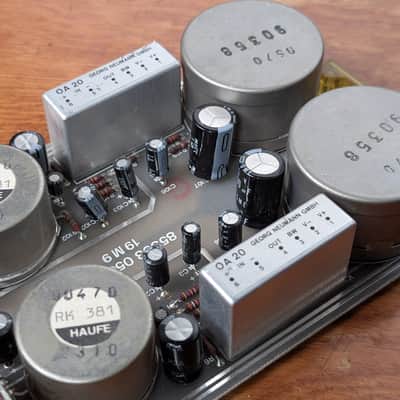 With audio demo: Vintage Neumann V472-2 dual mic preamp card - fully recapped - 6 .. 46dB Gain image 3