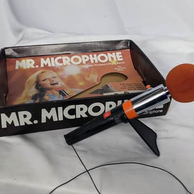 Vintage 1980 Mr. Microphone #1283 Ronco Wireless Mic in Original Box w/ Stand image 6
