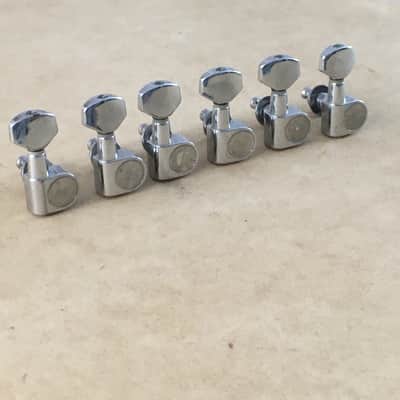 Vintage Genuine Fender Squier 2 Pin Mount Guitar Tuners Light Relic Drilled Post image 2