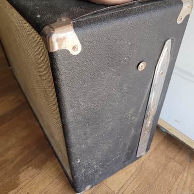 Vintage Fender Bandmaster Piggyback 2x12 Speaker Cabinet 32" w/ Original Fender Speakers & Tilt-Back Legs image 7