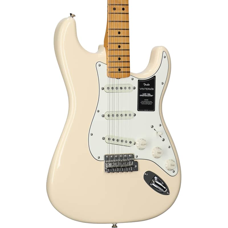 Fender Vintera III Late 60s Stratocaster Electric Guitar, Olympic White