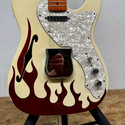 ‘03 Fender Classic Series Flame '69 Telecaster® Thinline 1/100 w/HSC image 1