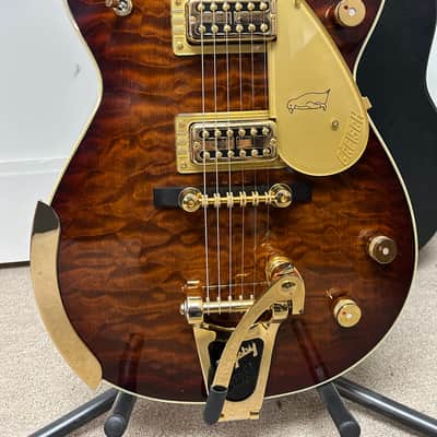 Gretsch G6134TGQM-59 Limited Edition Semi Hollowbody Quilt Classic Penguin with Bigsby - Forge Glow image 2