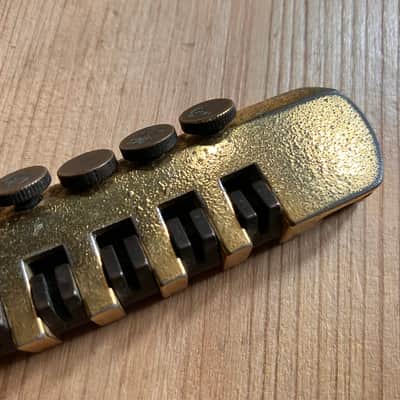 Schaller Vintage Electric Guitar TP6 Fine Tuning Guitar Bridge Pre Owned TP-6 Gold Finish image 3