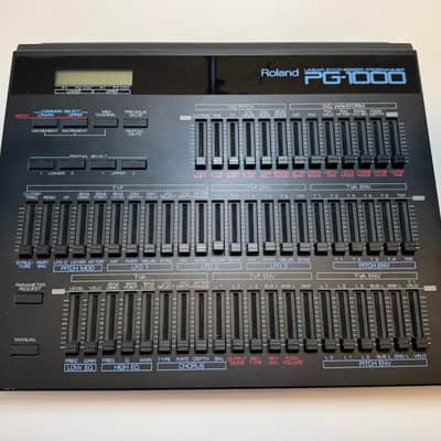 Roland PG-1000 Linear Synthesizer Programmer 1987 - 1990 - Black - Includes ready to install Ver 3.0 Eprom chip image 1