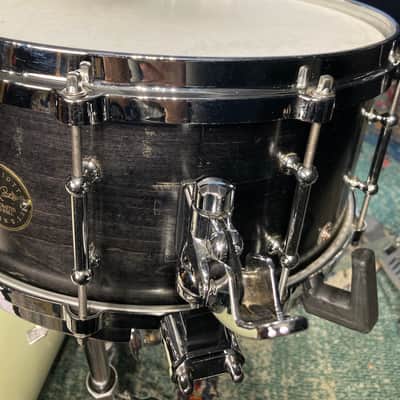 DW - 6.5x14" Craviotto 1-Ply 10-Tube Lug Snare Drum 1998 - Black Lacquer image 11