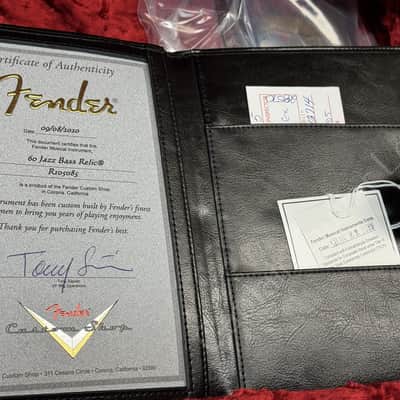 2020 Fender Custom Shop - 60 Jazz Bass Relic 3TSB - ID 5836 image 15