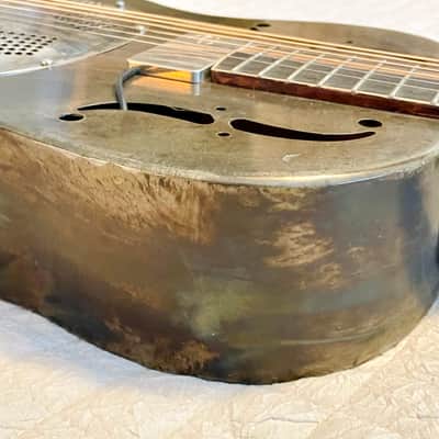 Mule Single Cone Steel Resonator Guitar w/National Thinline Pickup - Rare and Superb!! image 18