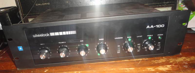 WHEELOCK WHEELOCK AA-100 COMMERCIAL PAGING AMPLIFIER image 1