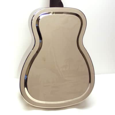 Fender FR-55 Hawaiian Resonator Acoustic Guitar - Nickel image 8