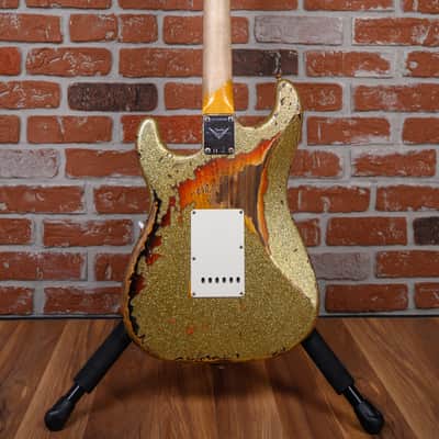 Fender Custom Shop SR25 61 Stratocaster Super Heavy Relic Gold Sparkle over 3-Color Sunburst 2025 w/OHSC image 7