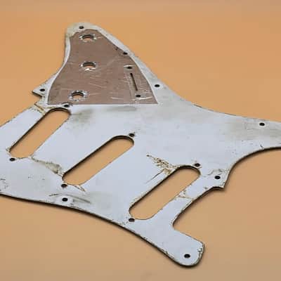 1973 Fender Stratocaster Pickguard 3-Ply White ABS Plastic Strat Guard Vintage Original 1974 1975 image 5
