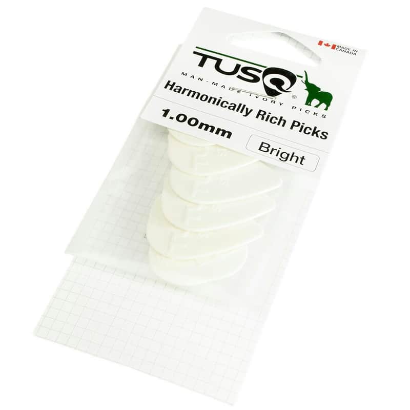 Graph Tech PQP-0100-W6 TUSQ 1.00mm Bright Tone Standard Guitar Picks (6-Pack) image 1