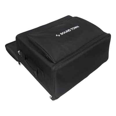 STRB-616B | Portable 6U Soft Rack Bag Case w/ 14" Rackable Depth, Plywood Frame, Padded Nylon, Shoulder Strap, Accessory Pocket image 7
