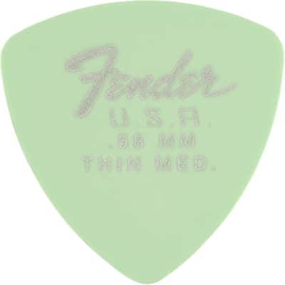 Fender  Dura-Tone 346 Shape Guitar Picks, .58, Surf Green, 12-Pack image 2