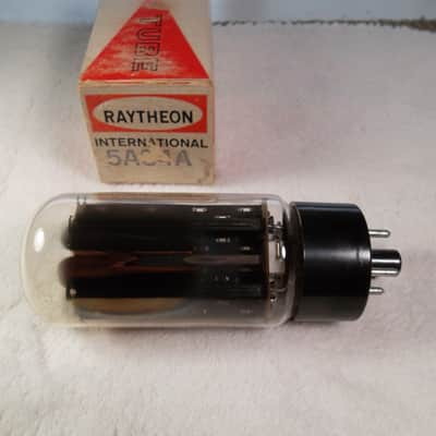 60's Raytheon USA 5U4GB = 5AS4A Black Plate Rectifier Tube 5U4 GB = 5AS4 A NOS New in Box Super High Rating 4750/4750=118% image 4