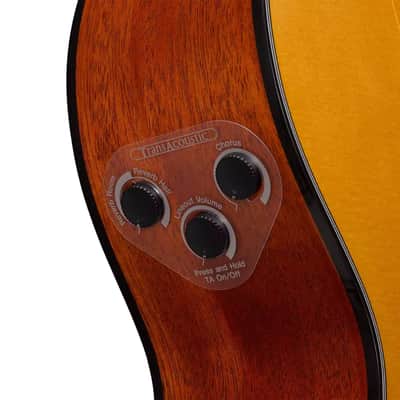 Yamaha Transacoustic Parlor Csf Guitar With Bag - Vintage Natural image 9