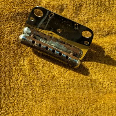Vintage Fender Mustang Tail Piece Late 60s - Early 70s - Chrome image 4