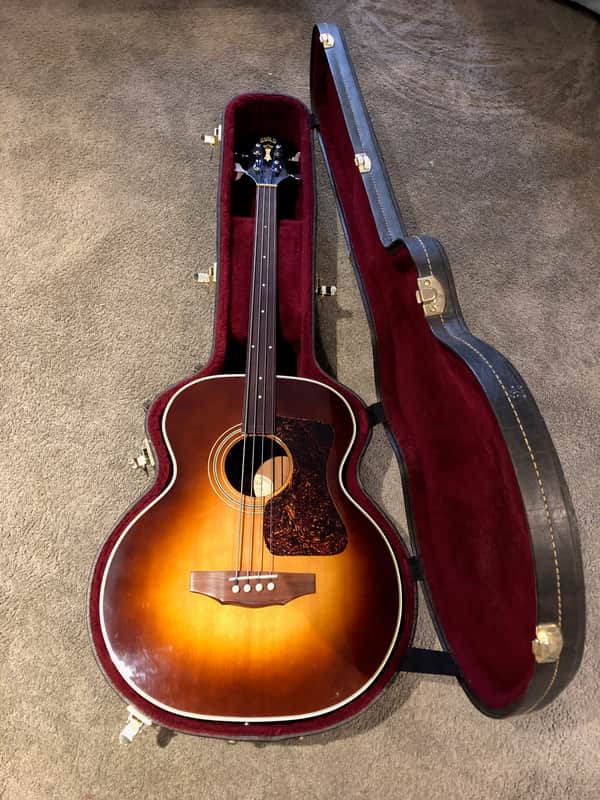 Guild B30E Fretless Acoustic Bass 1996 Tobacco Sunburst image 1