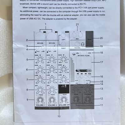 ammoon 6 channel mixer 2020-2024 - Black image 6