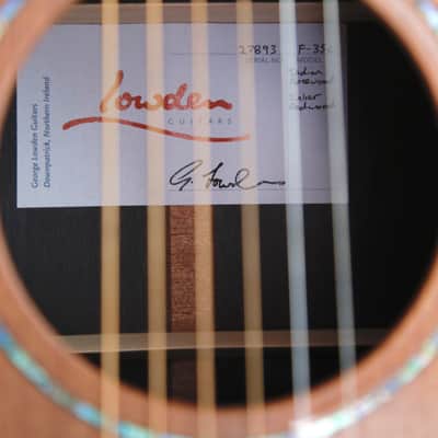 Lowden F-35c Sinker Redwood/Rosewood Cutaway Acoustic Guitar image 8
