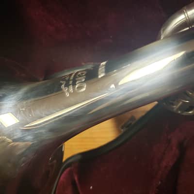 Yamaha Xeno 8335GS Silver Trumpet W/ Gold Brass Bell--Serviced, Nice! image 8