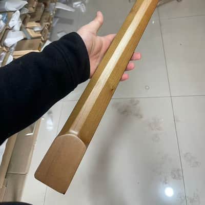 1 Headless Rosewood fingerboard Oblique farts 24frets Roasted maple electric guitar neck T profile 25.5 image 1