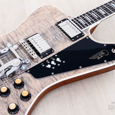 2023 Kauer Banshee Deluxe Stonewash Flame Top, Near-Mint w/ Wolfetone & Bigsby image 6