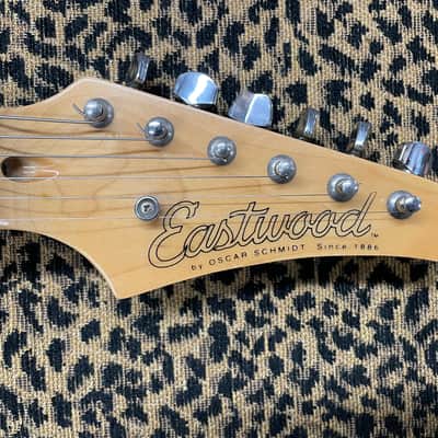Oscar Schmidt Eastwood S-Type Electric Guitar 90's - Red image 4