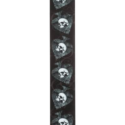 D'Addario Alchemy Leather Guitar Strap - Death Club image 2