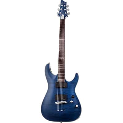 Schecter C-1 Platinum with Rosewood Fretboard 2022 - Present -Satin Transparent Midnight Blue image 3