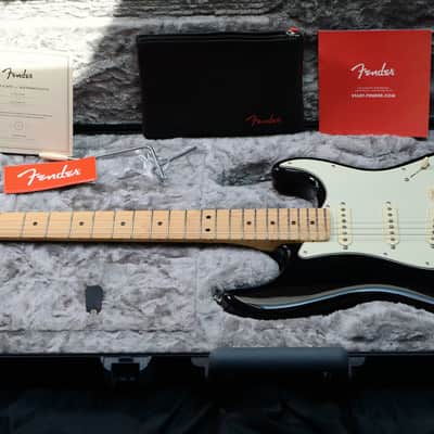 Fender American Professional Stratocaster with Maple Fretboard 2017 - 2019 - Black image 1