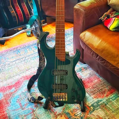 Rick Turner Electroline 5 String Bass 2000 - Dark Green image 1