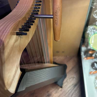 Dusty Strings Ravenna 34 / 34-String Lever Harp w/ Full Loveland Levers, Stand & Tuning Wrench - Natural/Black image 16