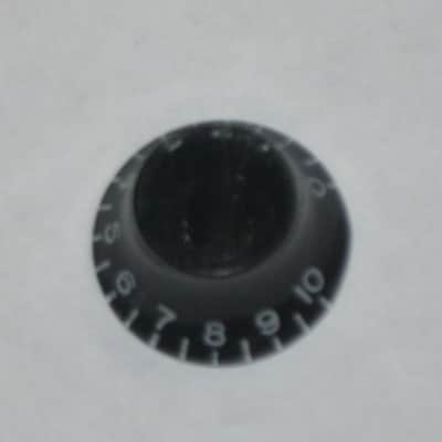 one pair (2 individual knobs) used relic'd genuine Gibson Black TOP HAT Knobs (model PRHK-010) knobs have some visible imperfections from use (the other two knobs from the from the PRHK-010 set are NOT included) image 16