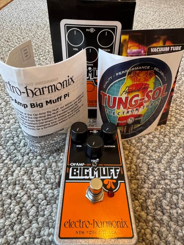 Electro-Harmonix Op Amp Big Muff Pi Reissue 2017 - Present - Black/Orange image 1