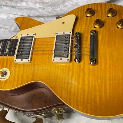 NEW ! Gibson Custom Shop 1959 Les Paul - Lemon Burst VOS - Authorized Dealer - Hand Picked Flame Top - ONLY 8.5 lbs - G07267 image 12