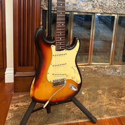 1966 Fender Stratocaster | Original 3-Tone Sunburst | All Original | Grey Bottom Pickups (Brad Gillis Collection) image 1