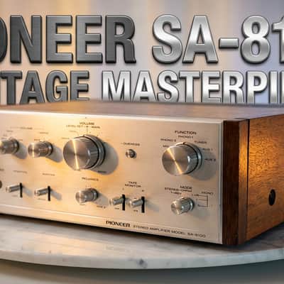 πΆβ¨ Pioneer SA-8100 Vintage Integrated Amplifier w/ Wood Case β Serviced, Cleaned, 3+ Hour Bench Tested image 1