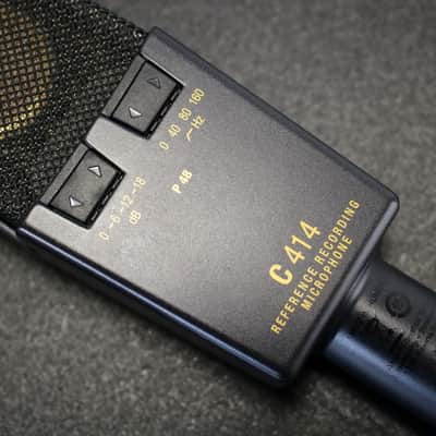 AKG C414 XLII Large Diaphragm Multipattern Condenser Microphone 2010s - Black image 11