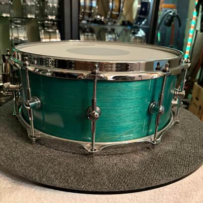 King 6.5x14 Maple 2000’s Snare Drum - California Blue image 3