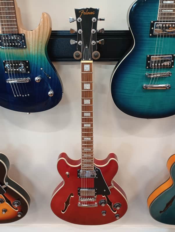Falown Semi-Hollow Electric Guitar - Red image 1
