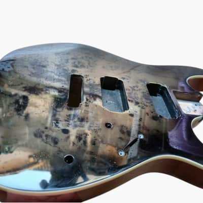 HH Basswood Guitar Body with Quilted Maple Top image 2