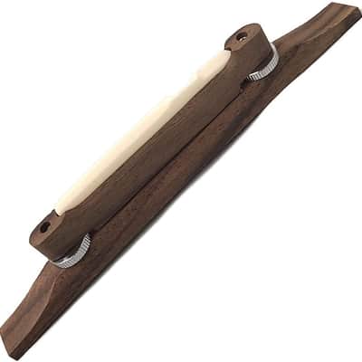 Archtop Guitar Bridge Bone Saddle Rosewood Compensated for Kay Harmony image 1