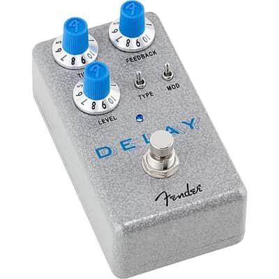 Fender Hammertone Delay Effects Pedal 2024 - Gray & Blue image 4